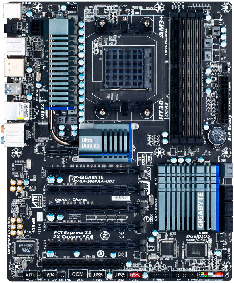 Gigabyte ga 990fxa d3 обзор